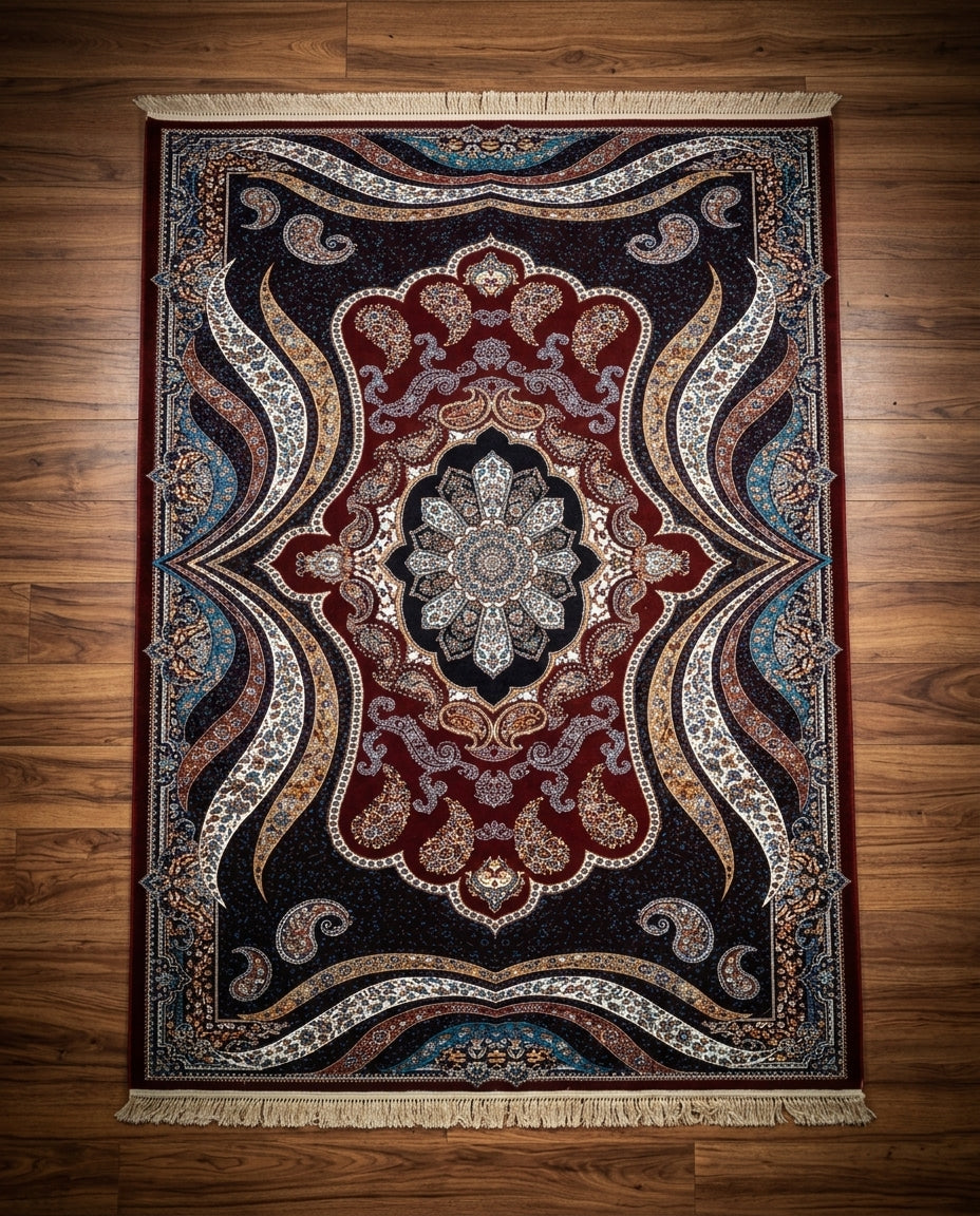 Dark  Inspired Persian Rug 001