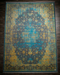 Sky Blue Persian Carpet 004