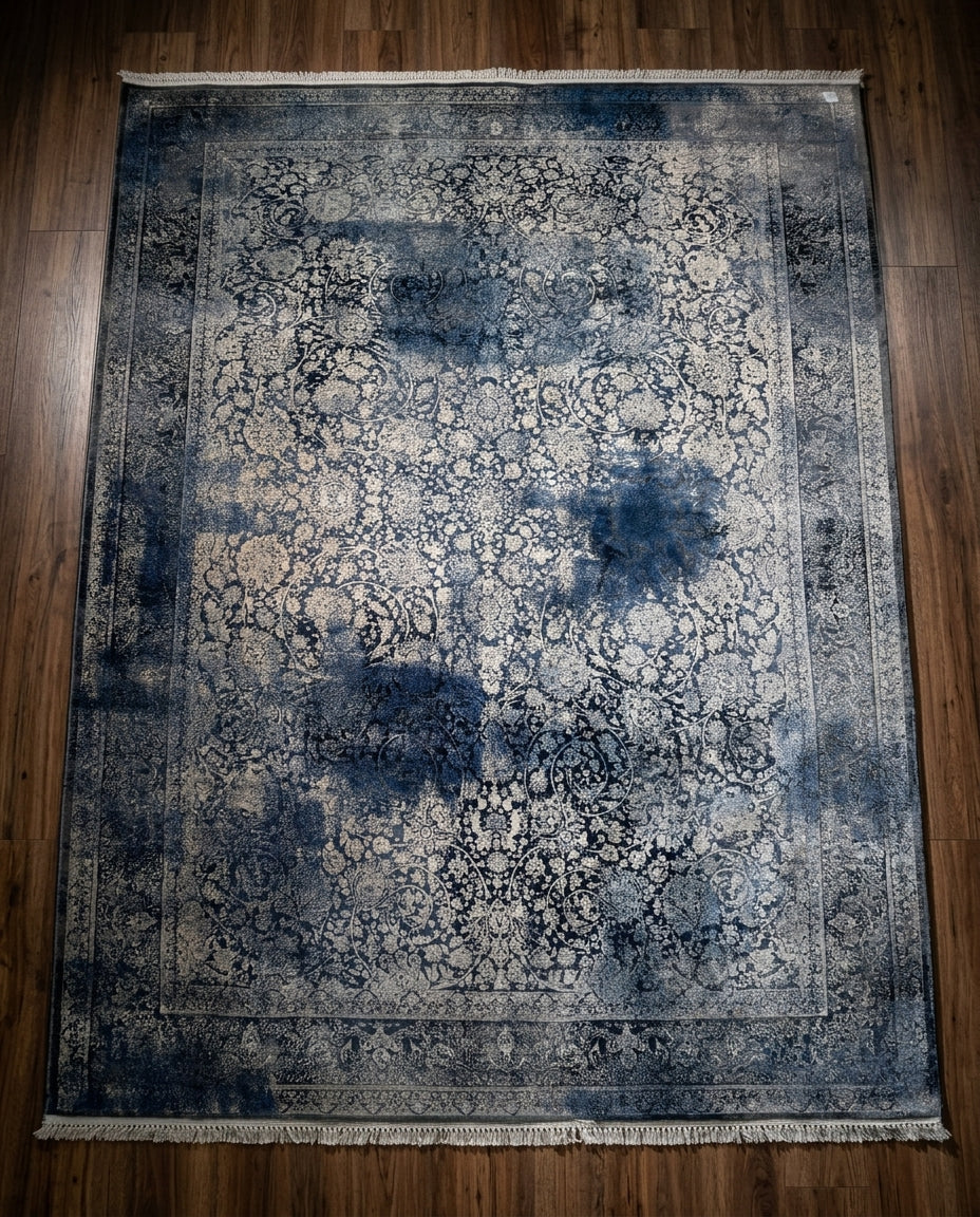 Blue Inspired Persian Carpet 005