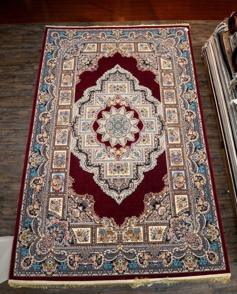Dark  Inspired Persian Rug 004